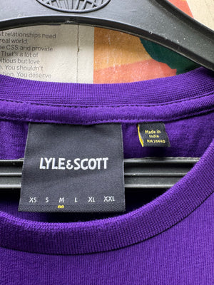 Lyle&Scott® Small | Chest: 21" | Purple | T-Shirt | Cotton | 4495 - Genuine Maal