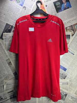 Adi*as® Medium | Chest: 22.5" | Red | Gym Track Suit | Poly - Elastane | 4680 - Genuine Maal