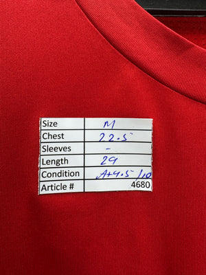 Adi*as® Medium | Chest: 22.5" | Red | Gym Track Suit | Poly - Elastane | 4680 - Genuine Maal