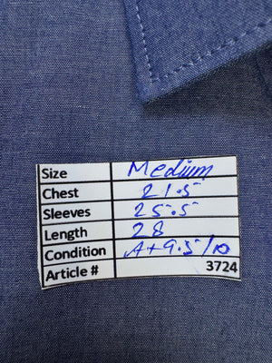 Taylor&Wright® Medium | Chest: 21.5" | Blue | Shirt | Cotton - Poly | 3724 - Genuine Maal