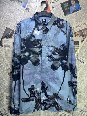 Twisted Tailor® Small | Chest: 21" | Floral | Shirt | Cotton | 3720 - Genuine Maal
