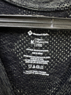 Mark® Small | Chest: 19.5" | Charcoal | Gym T-Shirt | Nylol - Poly | 3723 - Genuine Maal