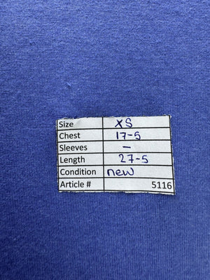 Primark® XS | Chest: 17.5" | Blue | T-Shirt | Poly - Cotton - Elastane | 5116 - Genuine Maal
