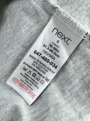 Next® Small | Chest: 19" | Grey | Polo Shirt | Cotton - Viscose | 5100 - Genuine Maal