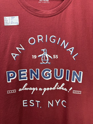 Penguin® Large | Chest: 24" | Crimson | T-Shirt | Cotton - Poly | 3734 - Genuine Maal