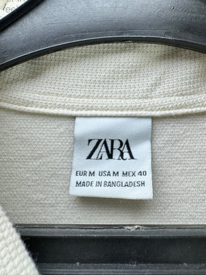Zara® Small | Chest: 21" | White | Polo Shirt | Poly - Cotton | 4904 - Genuine Maal