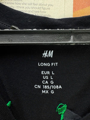 H&M® Large | Chest: 23.5" | Black | T-Shirt | Cotton | 4926 - Genuine Maal