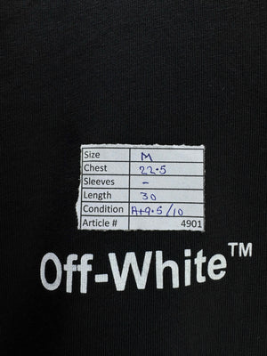 Off - White® Medium | Chest: 22.5" | Black | T-Shirts | Cotton | 4901 - Genuine Maal