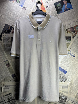 Jack&Jones® Medium | Chest: 22" | Tan | Polo Shirts | Cotton | 4925 - Genuine Maal