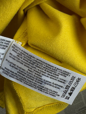 Primark® Small | Chest: 19" | Yellow | T-Shirt | Cotton - Elastane | 4910 - Genuine Maal