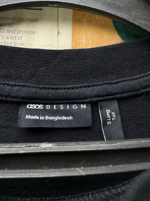 Asos® Small | Chest: 25.5" | Black | T-Shirt | Cotton | 4922 - Genuine Maal