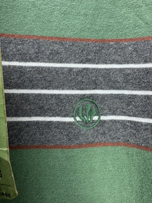 Fat Face® Small | Chest: 19.5" | Apple Green Stripes | T-Shirt | Cotton | 5098 - Genuine Maal