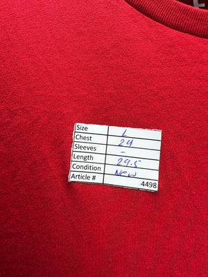 Fluid® Large | Chest: 24" | Red | T-Shirt | Cotton | 4498 - Genuine Maal