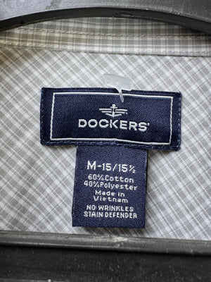 D*ckers® Medium | Chest: 22.5" | Grey Check | Shirt | Cotton - Poly | 3964 - Genuine Maal