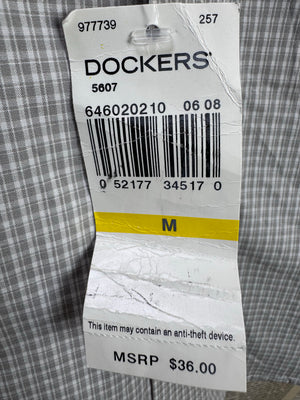 D*ckers® Medium | Chest: 22.5" | Grey Check | Shirt | Cotton - Poly | 3964 - Genuine Maal