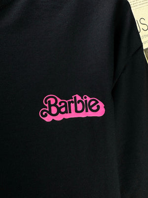 Barbie® XS | Chest: 21.5" | Black | T-Shirt | Cotton | 5319 - Genuine Maal