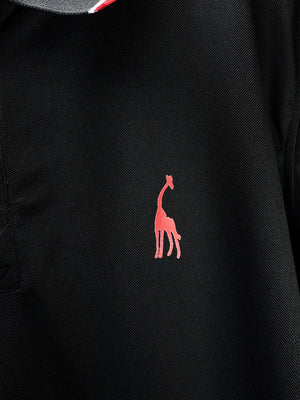 ® Medium | Chest: 21.5" | Black | Polo Shirts | Poly - Spandex | 5336 - Genuine Maal