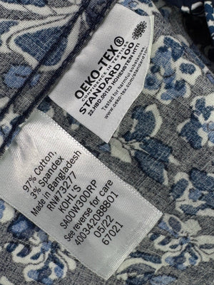 APT.9® XL | Chest: 25.5" | Navy Blue Floral | Shirt | Cotton - Spandex | 3954 - Genuine Maal