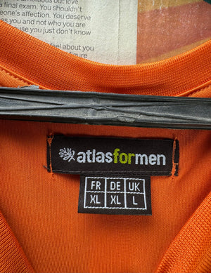 Atlas For Men® XL | Chest: 25" | Orange | Sports T-Shirt | Polyester | 4962 - Genuine Maal