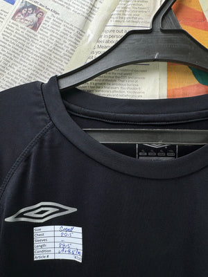 Umro® Small | Chest: 20" | Black | Gym T-Shirt | Poly - Elastane | 4150 - Genuine Maal