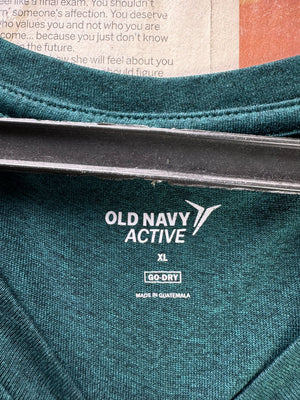 Old Navy® Large | Chest: 23.5" | Green | Sports T-Shirt | Polyester | 5305 - Genuine Maal