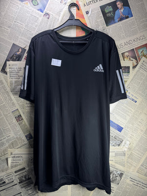 Adi*as® XXL | Chest: 26.5" | Black | Sports T-Shirt | Polyester | 4963 - Genuine Maal