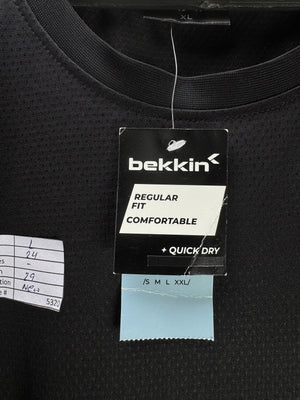 Bekkin® Large | Chest: 24" | Black | Sports T-Shirt | Polyester | 5320 - Genuine Maal