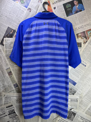 Under Armo*r® Medium | Chest: 22.5" | Blue | Golf Polo | Poly | 3787 - Genuine Maal