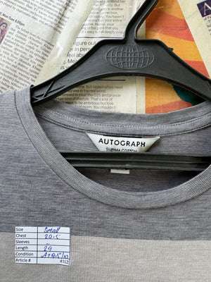 M&S® Small | Chest: 20.5" | Grey | T-Shirt | Supima Cotton | 4162 - Genuine Maal