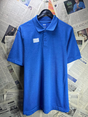 Uniqlo® Small | Chest: 20.5" | Blue | Performance Polo | Polyester | 5140 - Genuine Maal