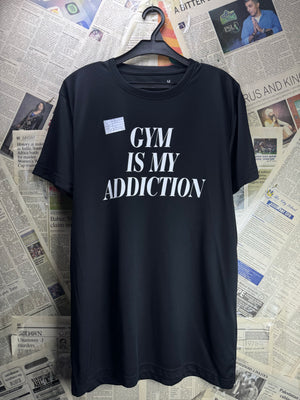 ® Small | Chest: 20.5" | Black | Gym T-Shirt | Polyester | 5135 - Genuine Maal