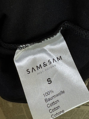 SAM & SAM® Small | Chest: 21" | Black | T-Shirt | Cotton | 3829 - Genuine Maal