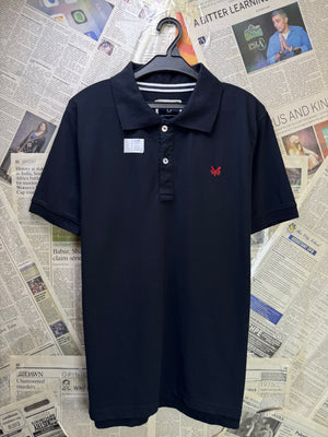 Crew Clothing® Small | Chest: 20.5" | Black | Polo | Cotton | 4172 - Genuine Maal