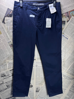 Primark® Waist: 34" | Navy | Slim Fit Chino Pants | Cotton - Elastane | 2779 - Genuine Maal