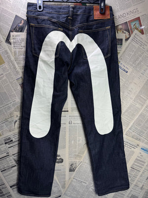 Evisu® Waist: 32" | Blue | Japenese Facbric Denim Pants | Cotton | 2471 - Genuine Maal