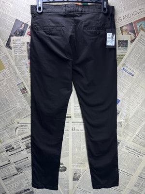 Marco Donateli® Waist: 32" | Black | Slim Fit Chino Pants | Cotton - Spandex | 2780 - Genuine Maal