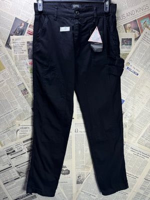 MAN® Waist: 30" | Black | Cargo Pants | Cotton | 2788 - Genuine Maal