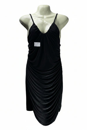 Pretty Littile Things® XS | Bust: 15.5" | Black | Ruched Bodycon Mini Dress | B1 - 4974 - Genuine Maal