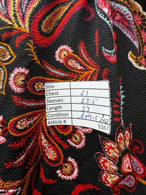 Papaya® Large | Bust: 21" | Paisley Print | Mini Dress | B1 - 5167 - Genuine Maal