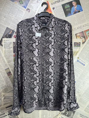 Burton® Small | Chest: 20" | Python Print | Shirt | Viscose | 4179 - Genuine Maal