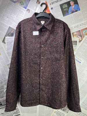 River Island® Large | Chest: 23.5" | Reddish Brown | Shacket | Wool Blend | 2140 - Genuine Maal