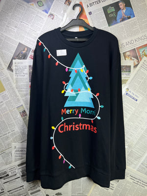 Morrisons® XL | Chest: 25" | Black | Christmas Sweat Shirt | 2148 - Genuine Maal