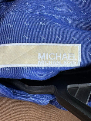 Michael K*rs® Large | Chest: 24" | Blue with Print | Shirt | Cotton | 4035 - Genuine Maal