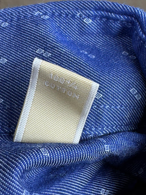 Michael K*rs® Large | Chest: 24" | Blue with Print | Shirt | Cotton | 4035 - Genuine Maal