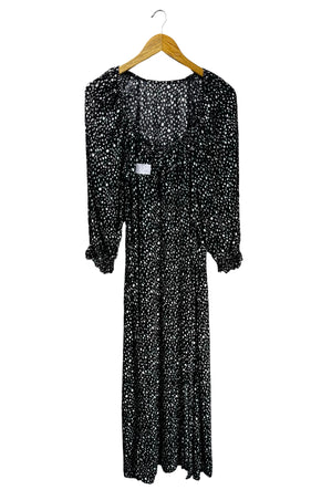 ® Small | Bust: 17.5" | Polka Dot | Maxi Dress | B2 - 5351 - Genuine Maal