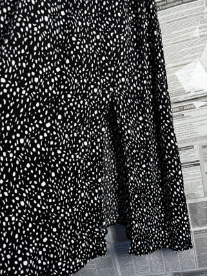 ® Small | Bust: 17.5" | Polka Dot | Maxi Dress | B2 - 5351 - Genuine Maal