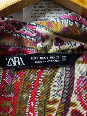 Zara® Medium | Bust: 19" | Satin - Effect | Midi Dress | B2 - 5183 - Genuine Maal