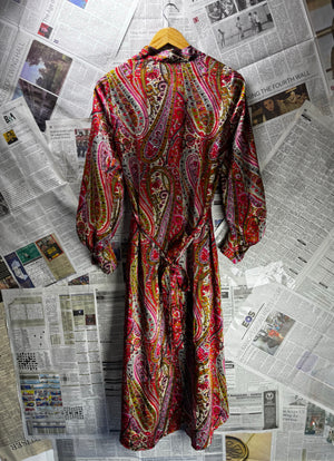 Zara® Medium | Bust: 19" | Satin - Effect | Midi Dress | B2 - 5183 - Genuine Maal