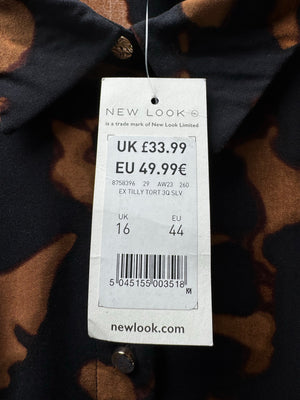 New Look® Large | Bust: 21" | Leopard | Mini Dress | B2 - 5374 - Genuine Maal
