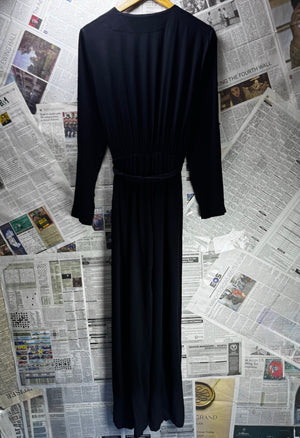 New Laviva® Small | Bust: 18" | Black | Maxi Dress | B2 - 5188 - Genuine Maal